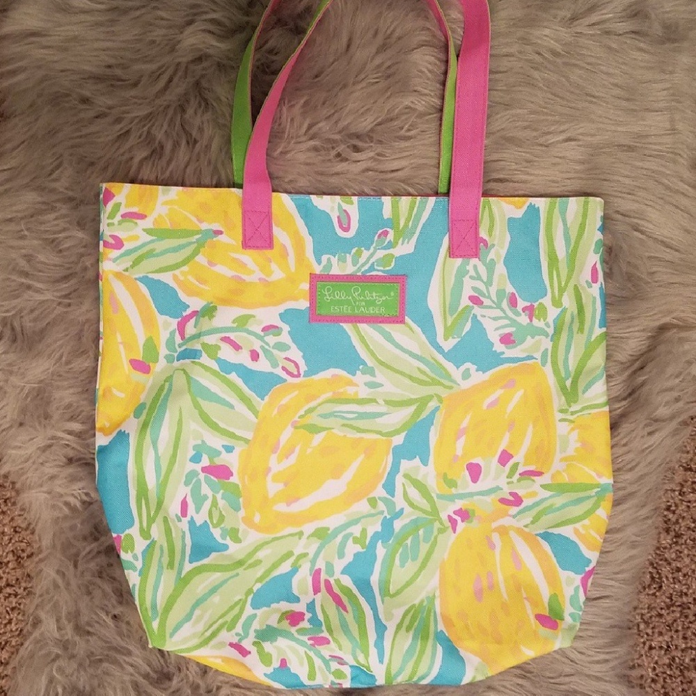 LILLY PULITZER x Estee Lauder tote